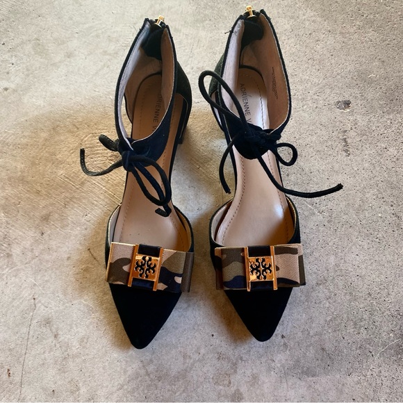 Adrienne Vittadini Nicole D’orsay lace up block heels pumps - Picture 2 of 3